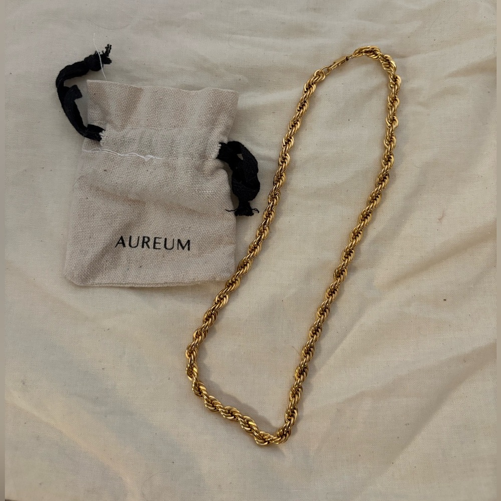 Aureum Gold Rope Chain Necklace